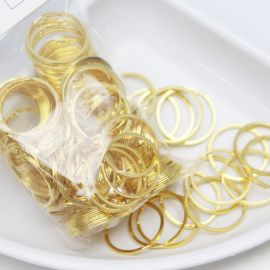 Argola de Chaveiro / 27mm - Sem corrente (100 UNIDADES) - Dourada-Dourado