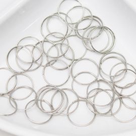 Argola de Chaveiro sem Corrente / 20mm - (UNIDADE)-Níquel