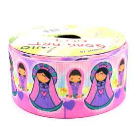 Fita de Gorgorão N°09 / 38mm - Nossa Senhora do Patrocínio - Religioso (1 metro)