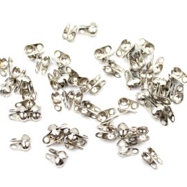 Tips / Corrente de Bolinha / 4mm (Pct. c/50 Unidades)-Níquel