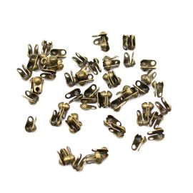 Tips / Corrente de Bolinha / 3mm (Pct. c/50 Unidades)-Ouro Velho