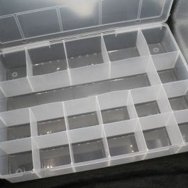 Caixa Organizadora  N°04 / (36,5x27x6cm) - 19 Divisórias - Transparente