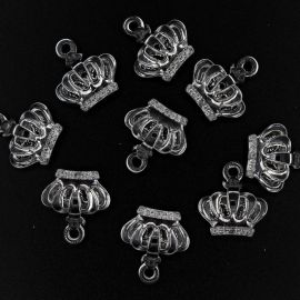 Pingente de Acrílico / 20x22mm - Coroa (10 gramas) - Transparente