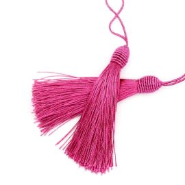 Pingente de Seda / 9cm - Tassel com Tulipa - (unidade)