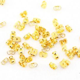 Tarraxa de Metal / 6mm - Borboleta - (Pacote c/10 gramas) - Dourado