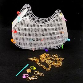 Tela Plástica para Bolsa / 51x22cm - (1 kit) - Branco