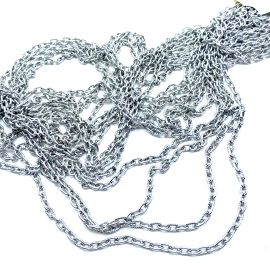 Corrente Alumínio / 8x5mm - Elo Oval (unidade)-Níquel