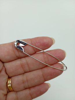 Broche de Segurança / 23x11mm (Unidade)-Níquel